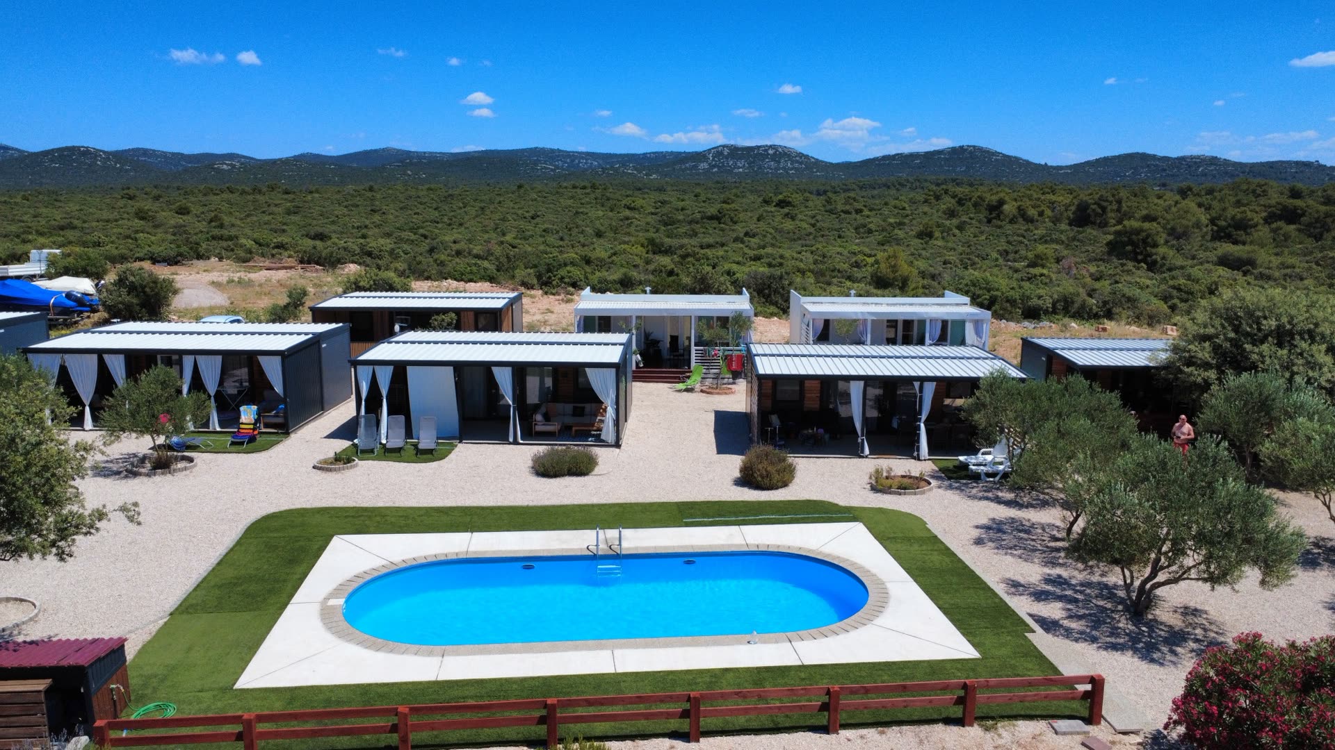 Shared amenities at Mobile Homes Albatross in Pirovac